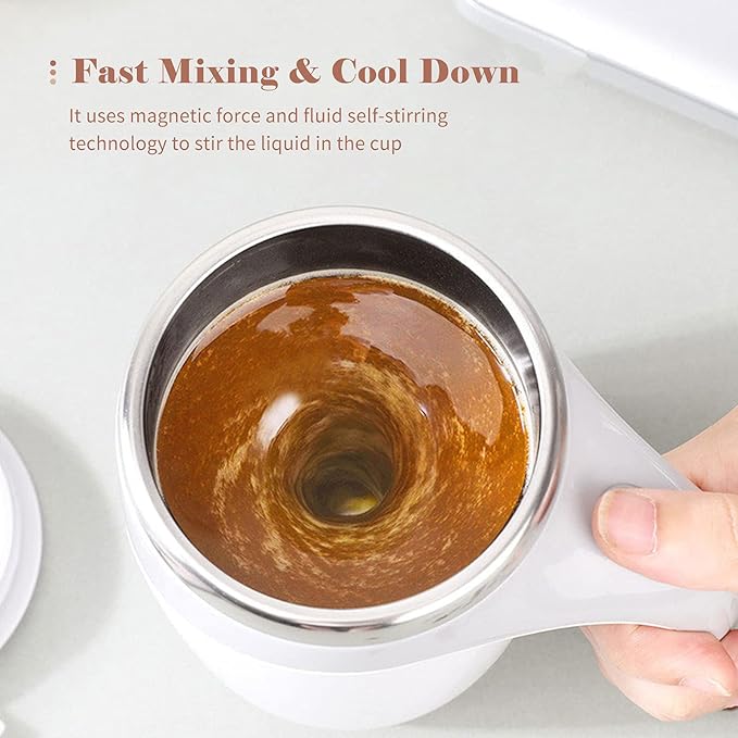 380mL Self Stirring Mug with Lid - Cave