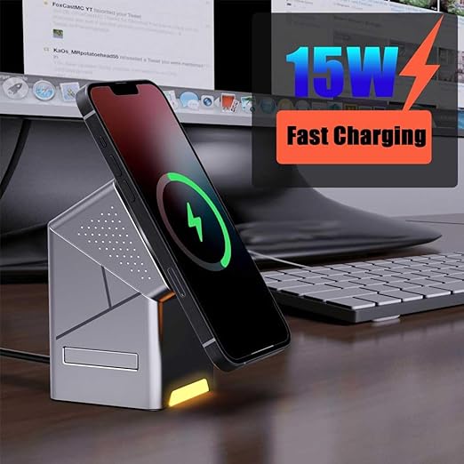 New Generation 3 - in - 1 Magnetic Pop - Up Wireless Charging Station - Cave
