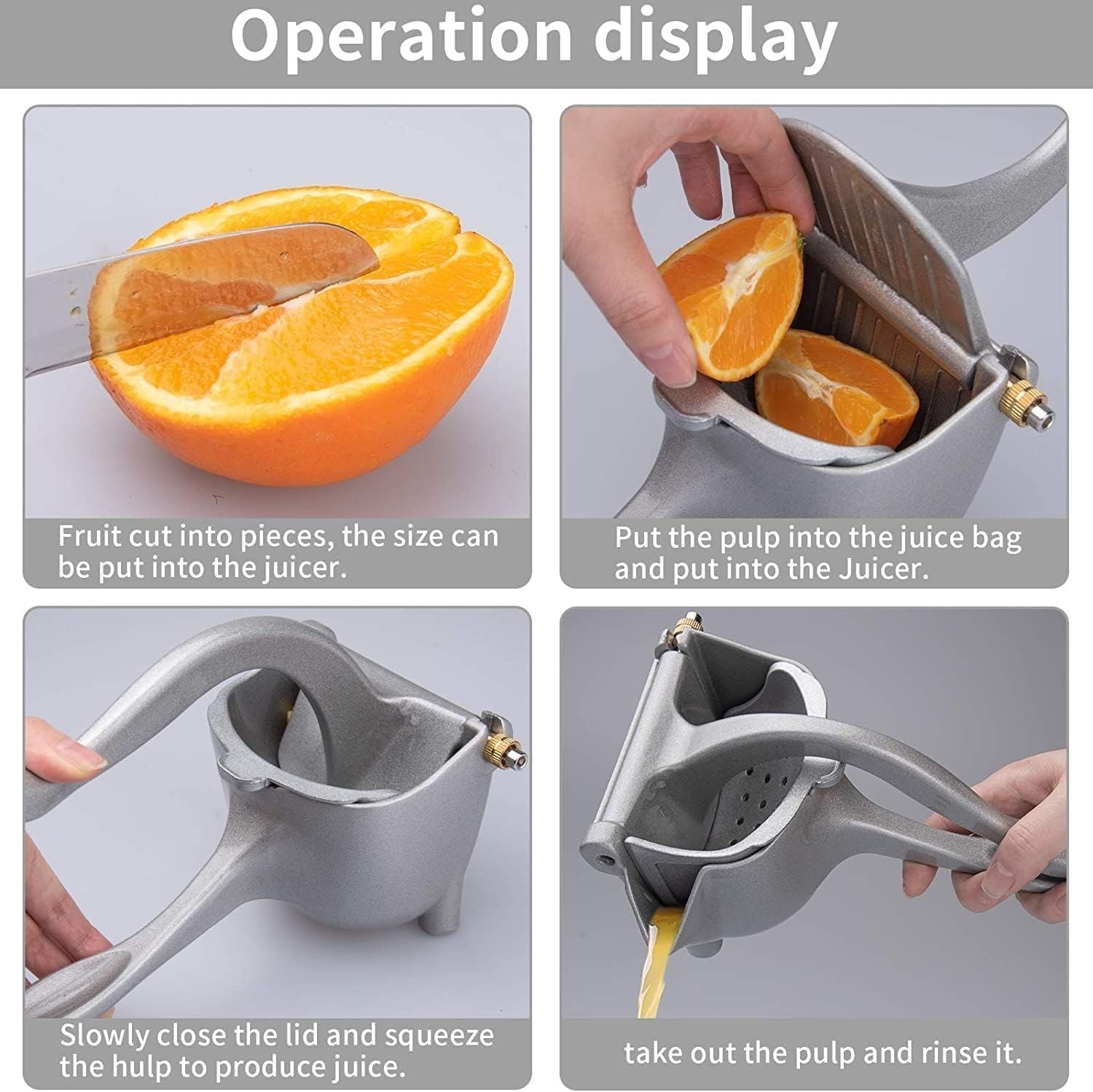 Premium Stainless Steel Lemon Squeezer - Cave