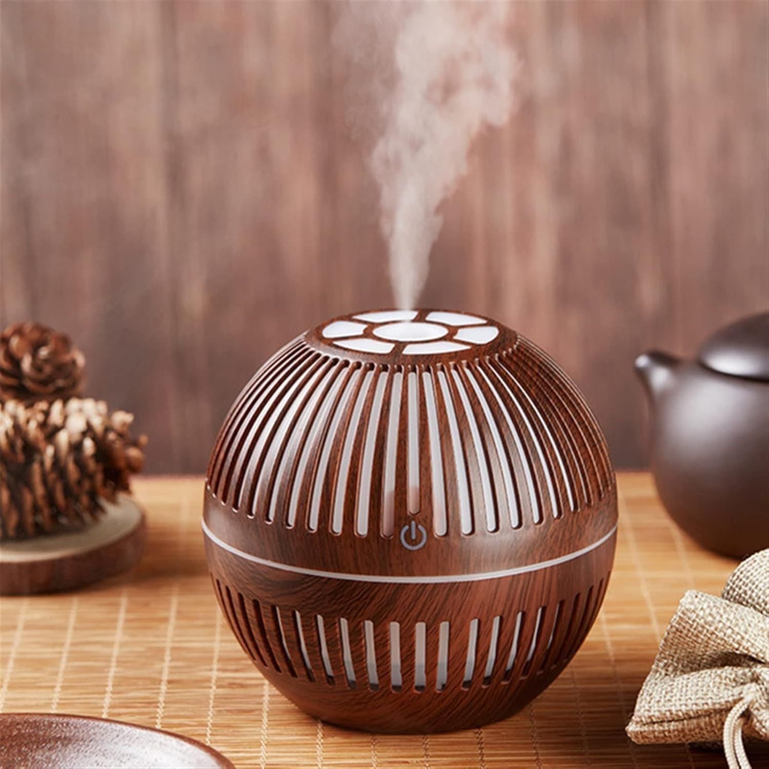 Wtrtr 150ml Ultrasonic Essential Oil Diffuser 7 Color Light - Cave